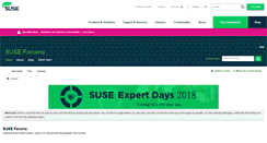 Desktop Screenshot of forums.suse.com