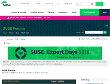 Tablet Screenshot of forums.suse.com